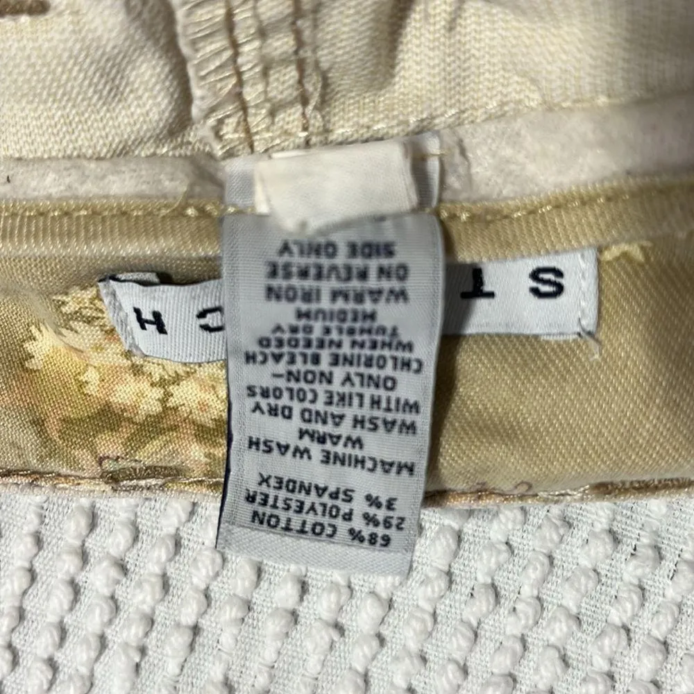 GAP Cords Straight Leg Flare Womens 6 Corduroy Pants Beige Vanilla Low Rise - Image 8