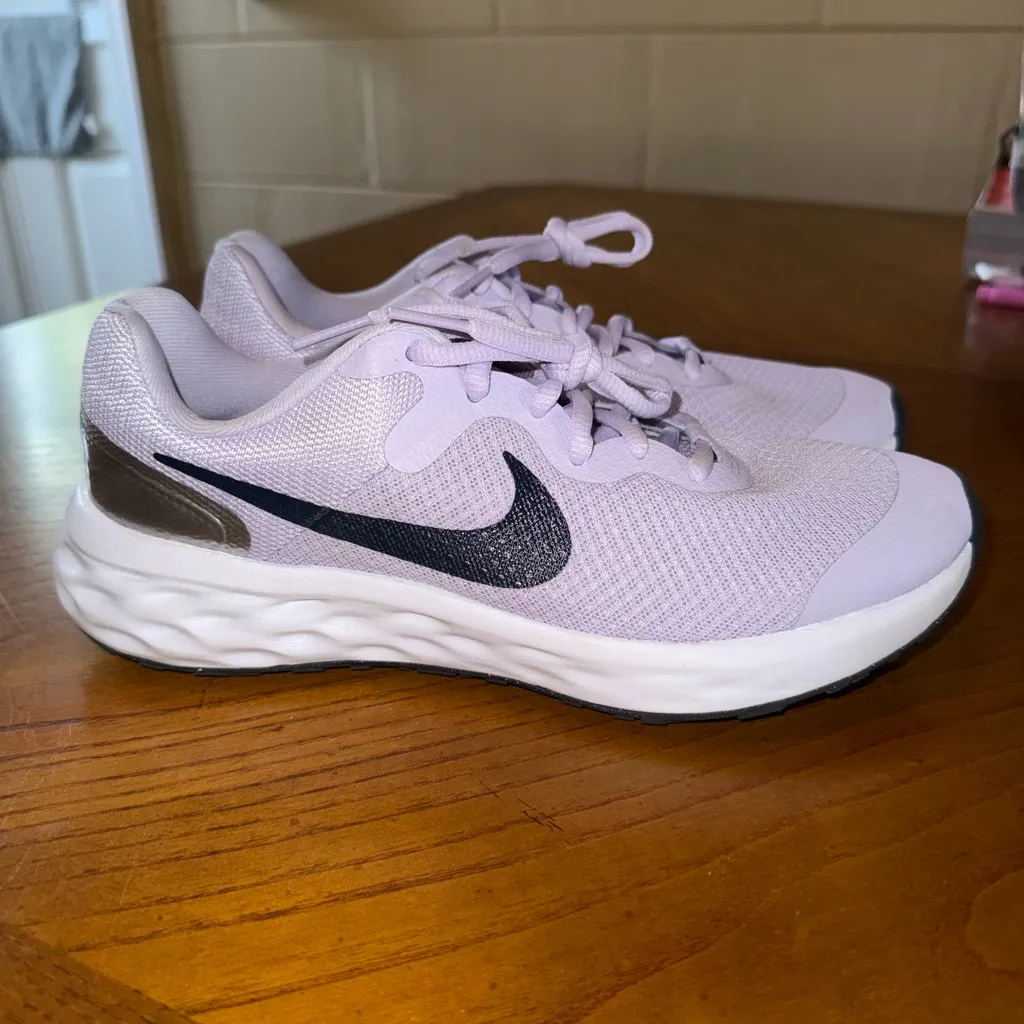Nike Revolution Running Shoes Purple Women’s 7.5 / Youth 6Y - Image 3