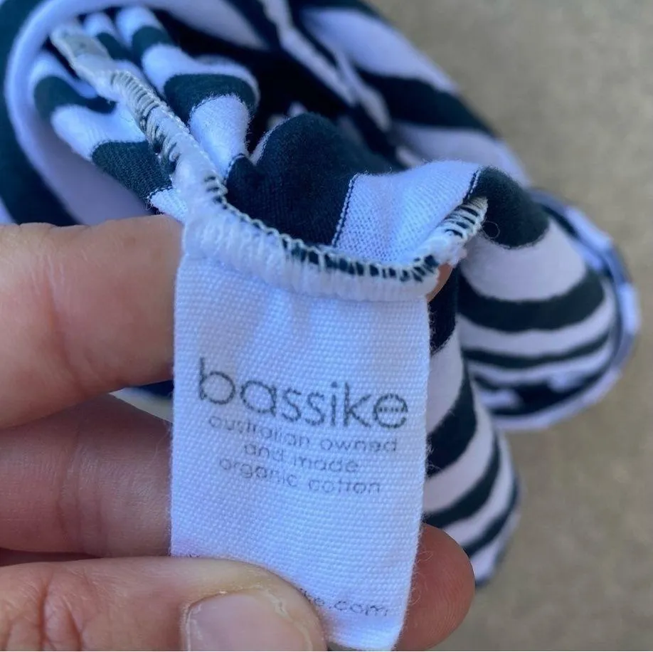 Bassike Striped Boxy T Shirt Dress White - Image 5