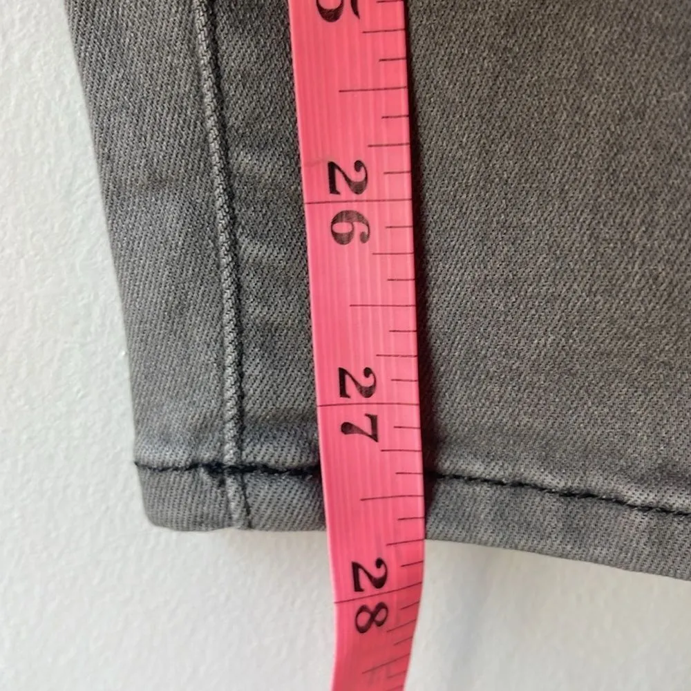 Frame Jeans Le Skinny de Jeanne Low Rise Stretch Distressed Denim Gray - Image 9