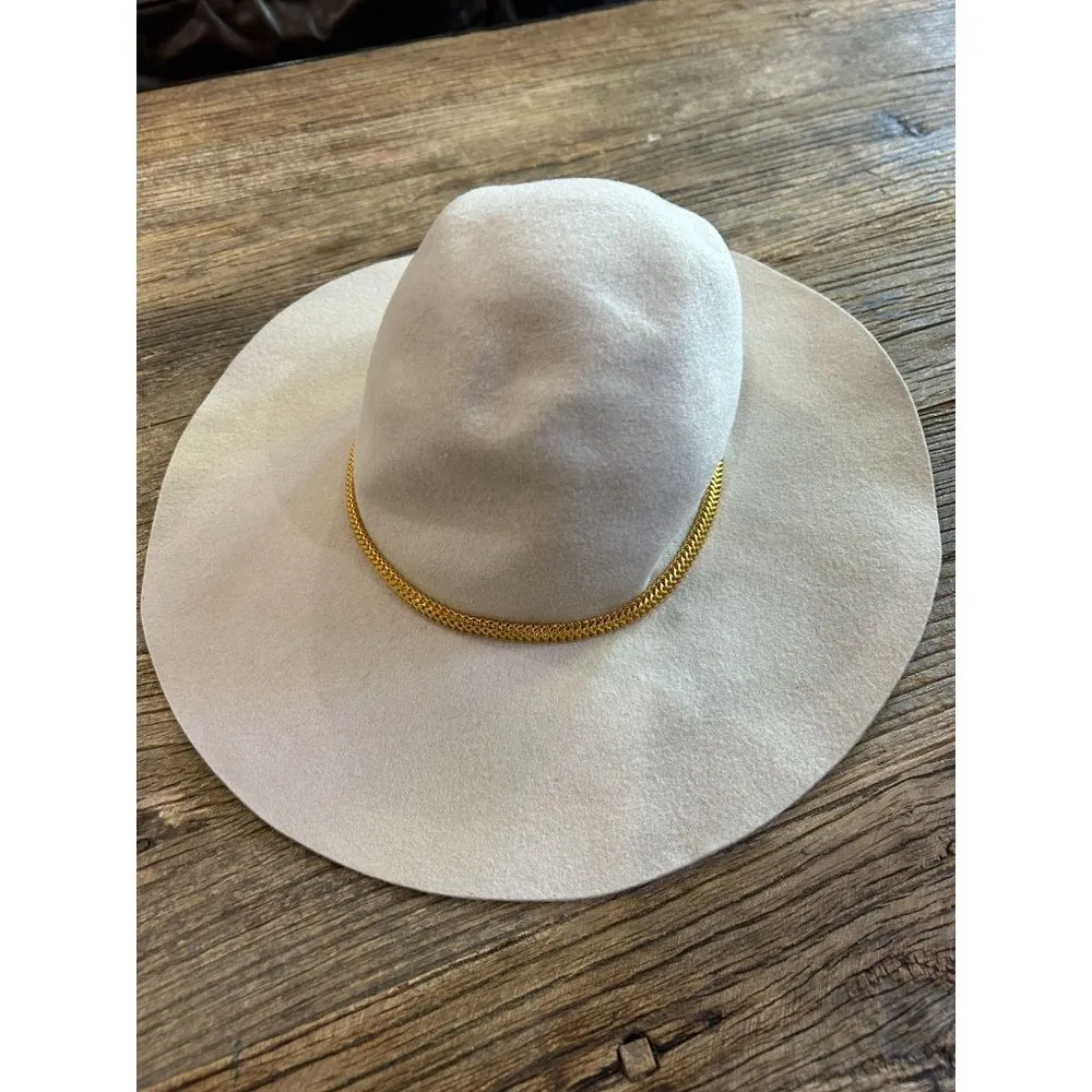 Hat Attack Glam Hat Beige & Chain Womens Size OS - Image 8