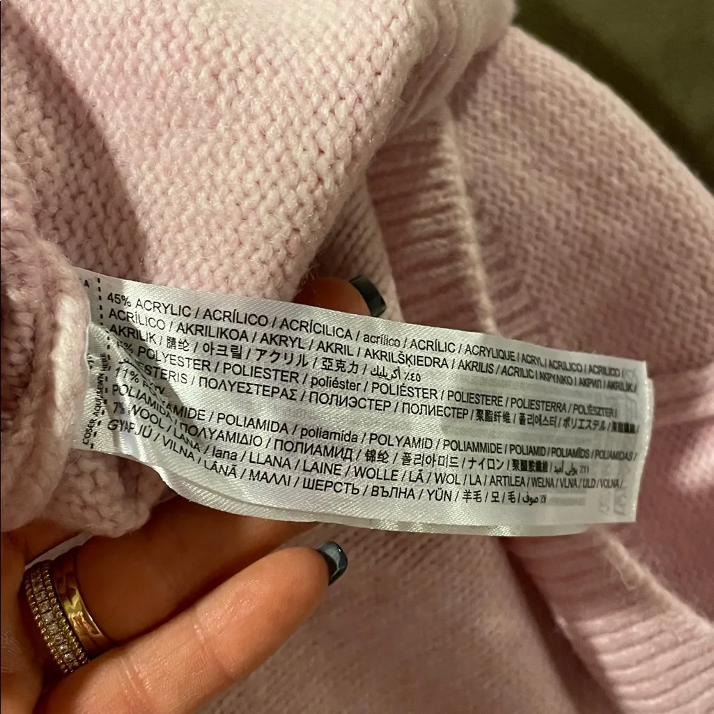 Mango  Soft Pink Knit Sweater - Image 6