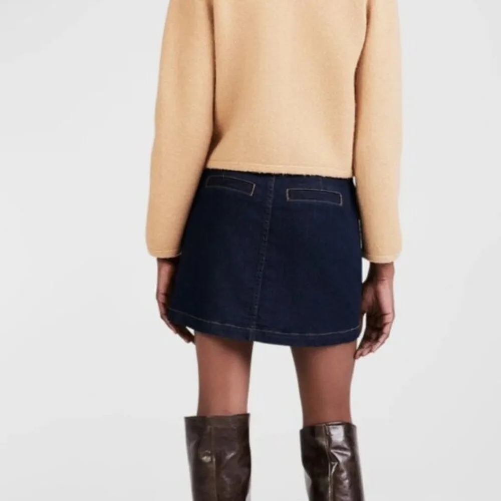 Derek Lam 10 Crosby Dorit Tailored Denim Mini Skirt Size 6/28 Blue - Image 2