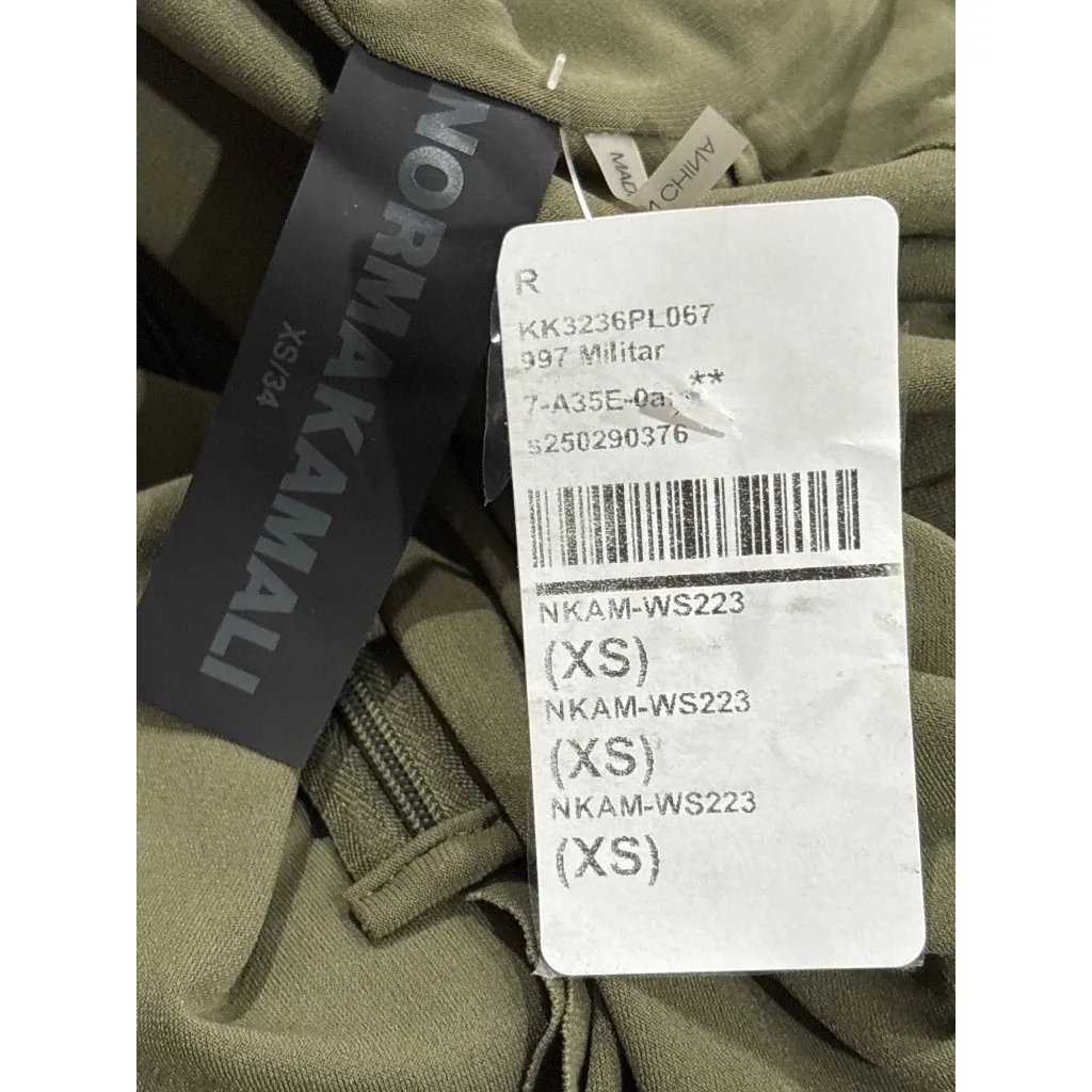 Norma Kamali Slim Fit Turtle Top in Military XSmall Womens Long Sleeve - Image 9