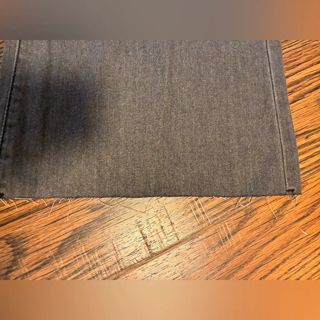 NWOT three bird nest extreme wide leg Charcoal Elastic Waist Jean/Trousers Gray Size undefined - Image 4