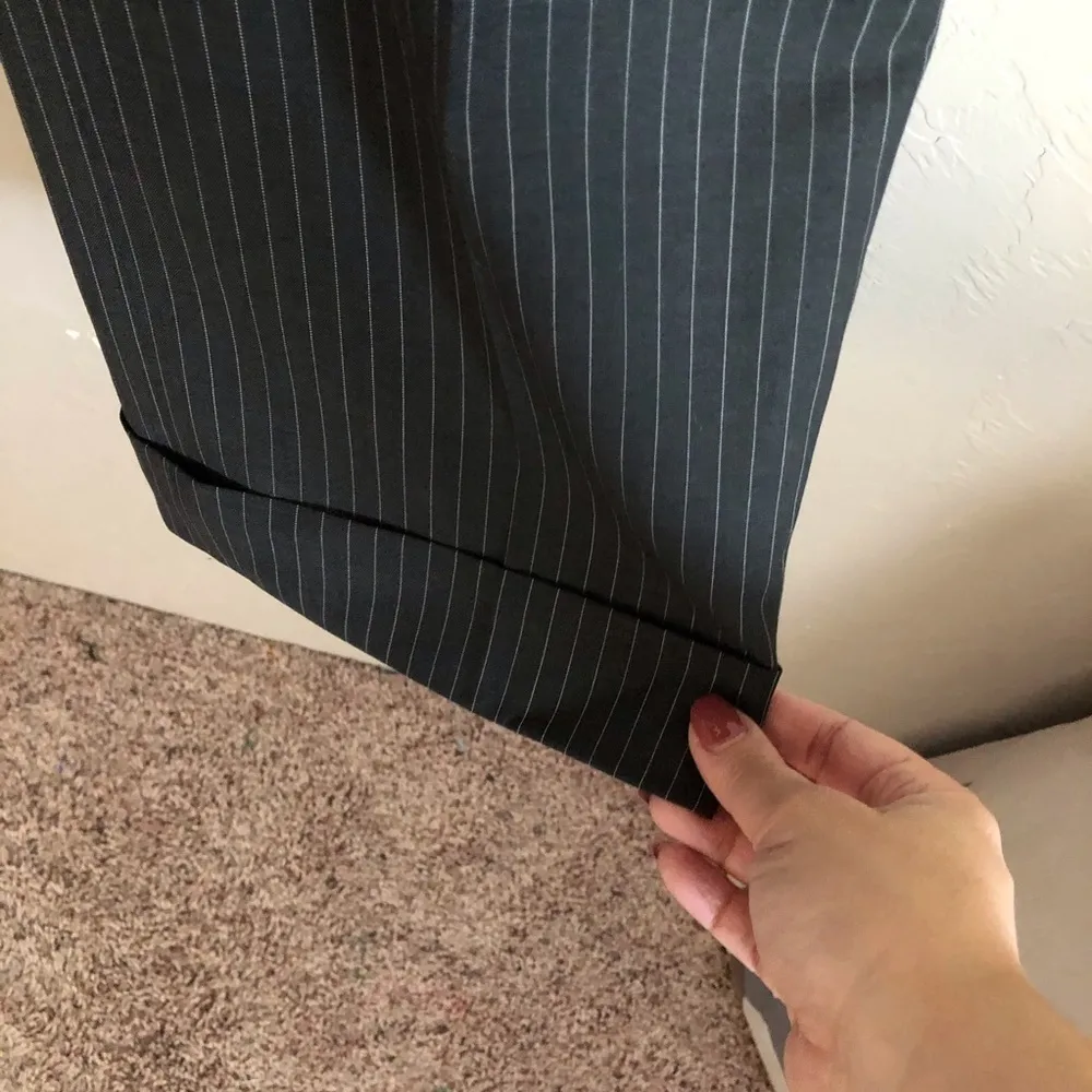 Brooks Brothers‎ Pin Striped Cuffed Trouser Pants - Image 6