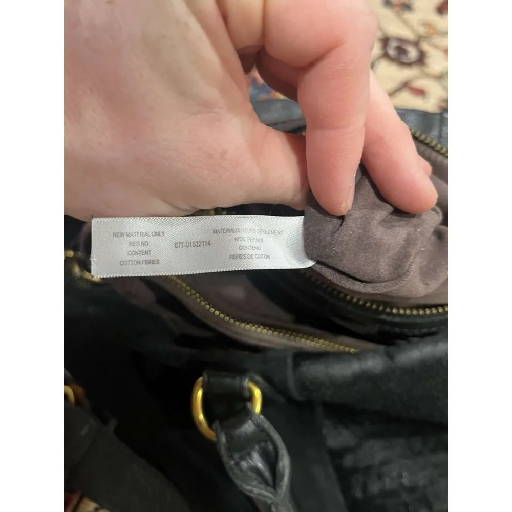 Liebeskind Berlin Black Leather And Cowhide Large Satchel Quiet Luxury Bag - Image 16