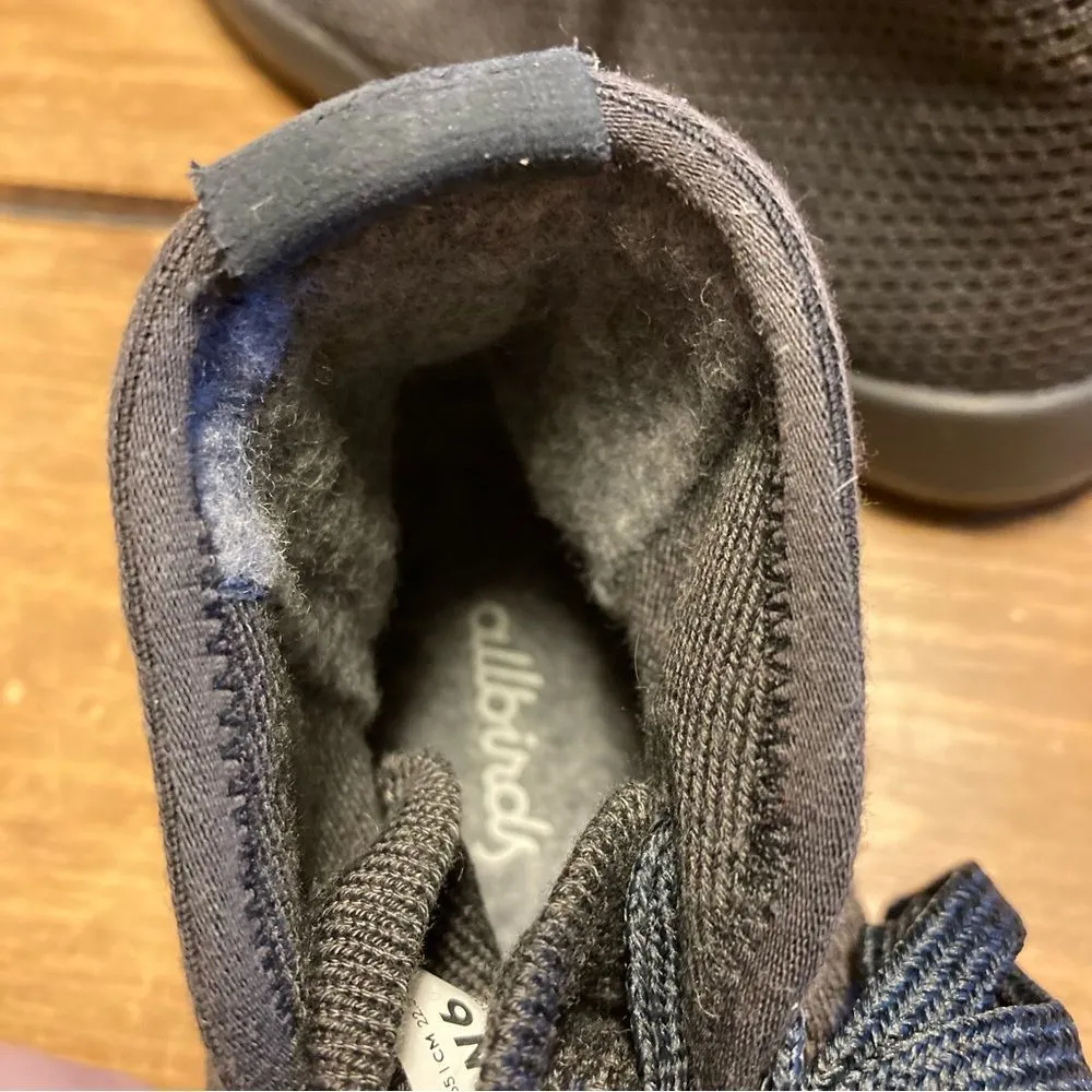 Allbirds Women’s Charcoal Gray Tree Toppers High Top Sneakers Size 6 Eucalyptus - Image 15