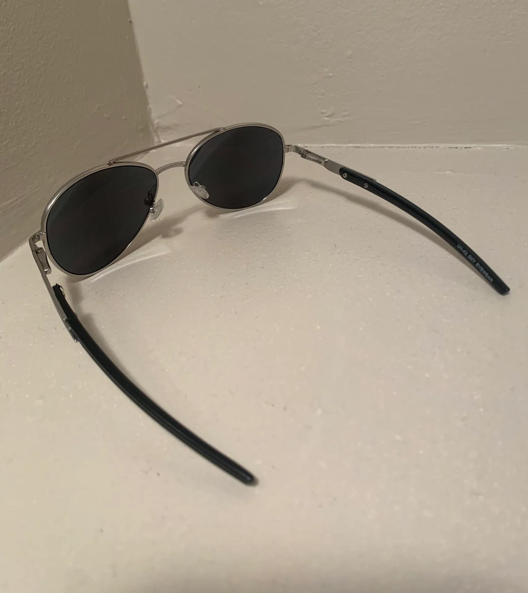 Danish Design Vintage Sky Eyewear Silver Reflective Aviators - Image 4