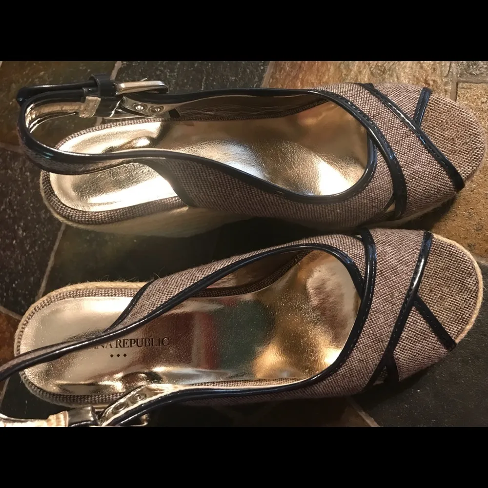 Banana Republic Classy Denim Wedges - Image 6