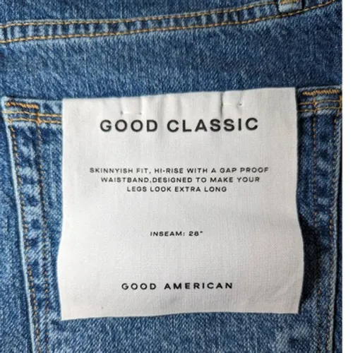 Good‎ American Good Classic Raw Hem Jeans 2/26 NWT - Image 7