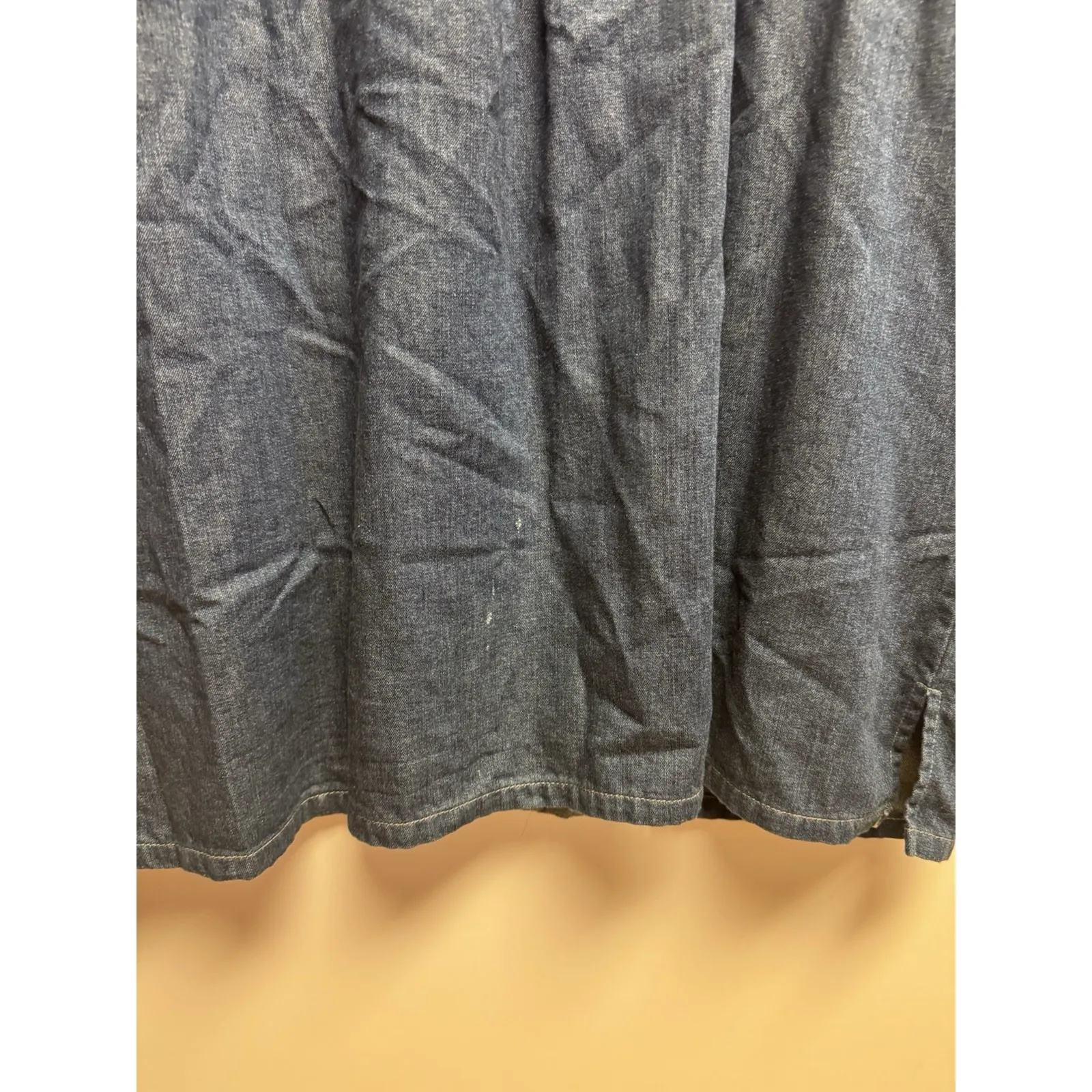 Vintage Koret City Blues Women's Patchwork Bandana "Quilt" Denim Shirt Size XL Blue - Image 12