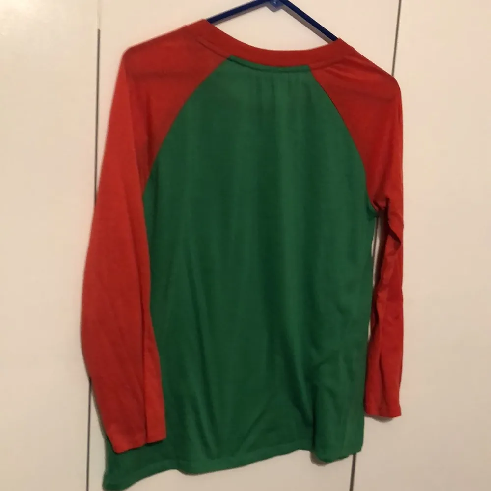 Dr Seuss Grinch Merry Grinchmas Long Sleeve Top Christmas Size L - Image 4