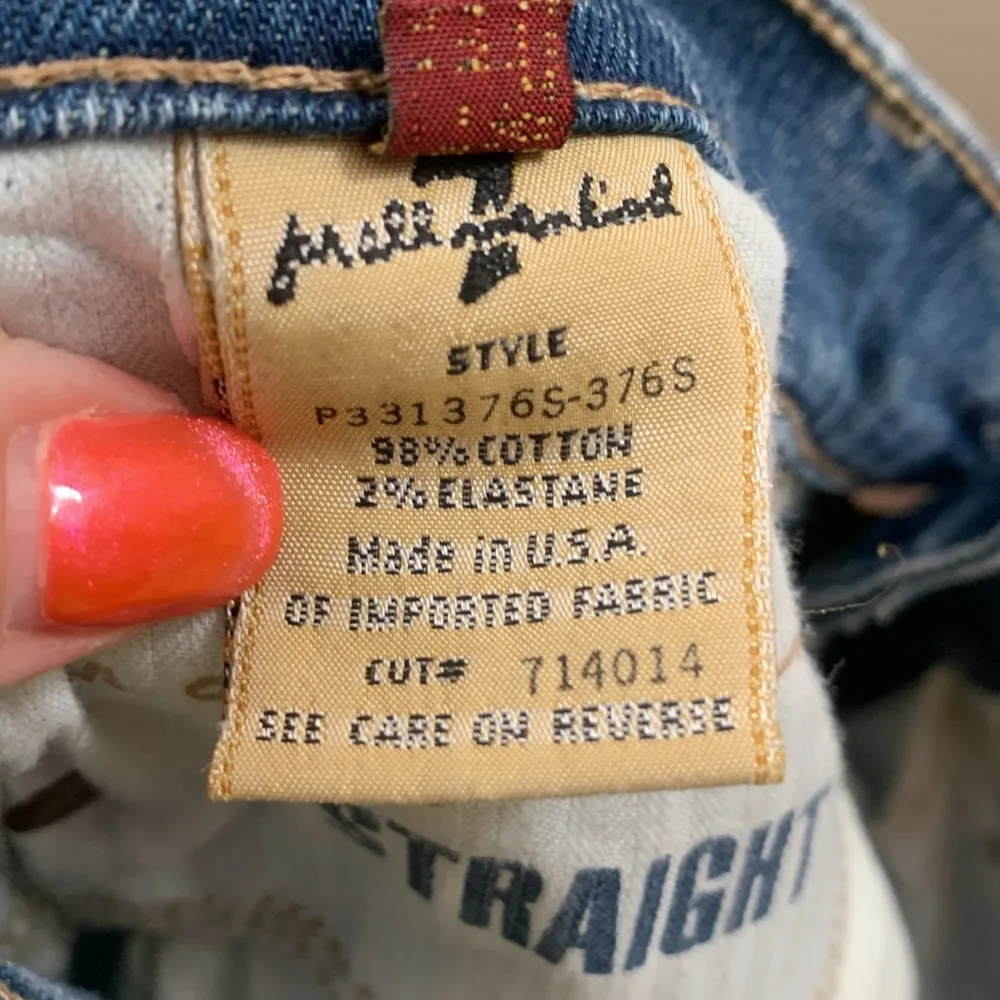 7 For All Mankind Straight Bermuda Jean Shorts - Image 4