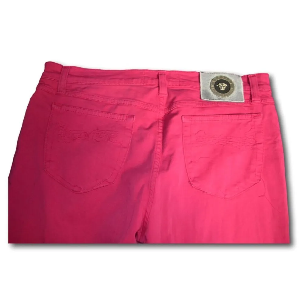 Versace Jeans Couture Womens Hot Pink Pants Size: 33 / 47 Size undefined - Image 5