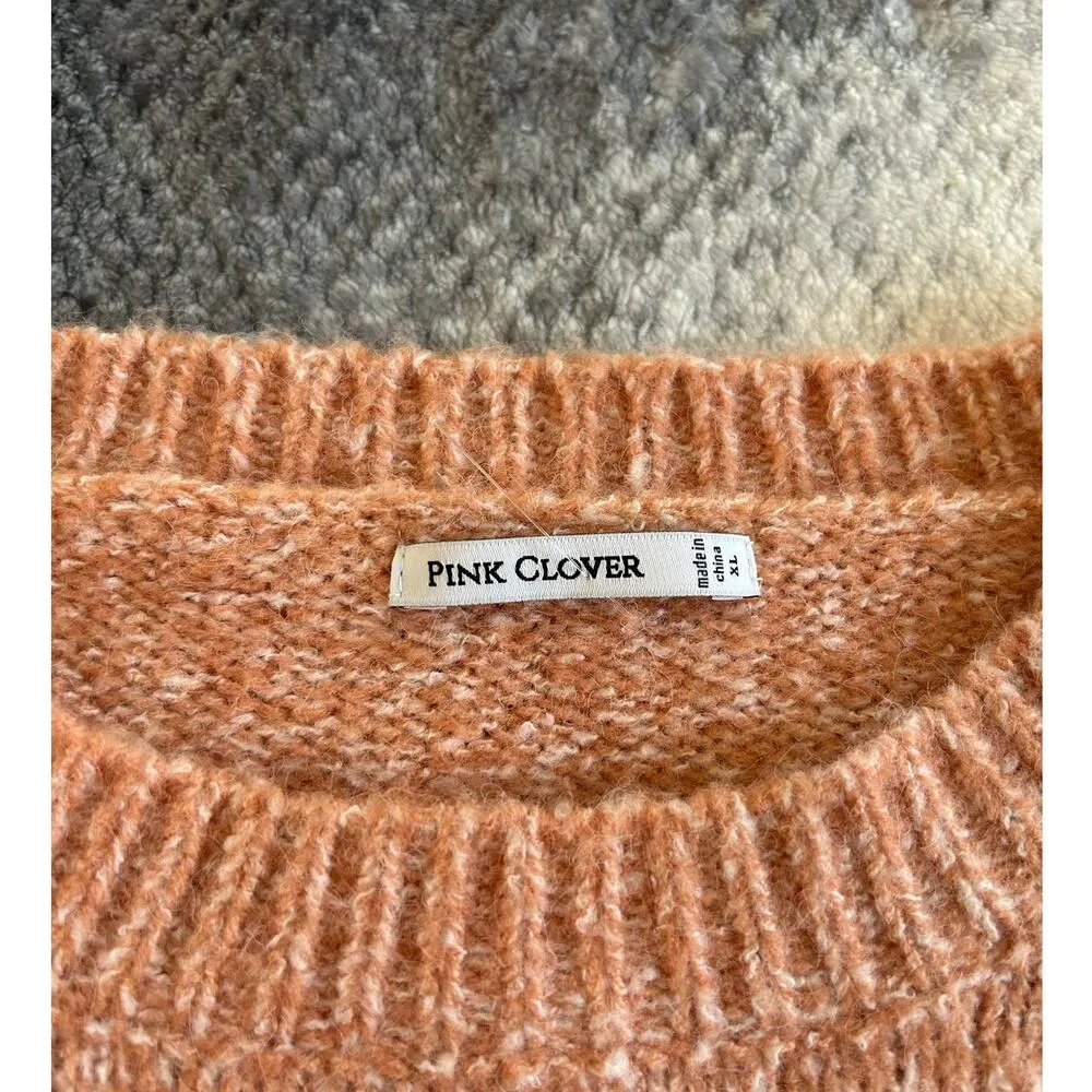 Stitch Fix Pink Clover Etienne Long Sleeve Blush Pink Pullover Sweater Size XL - Image 7