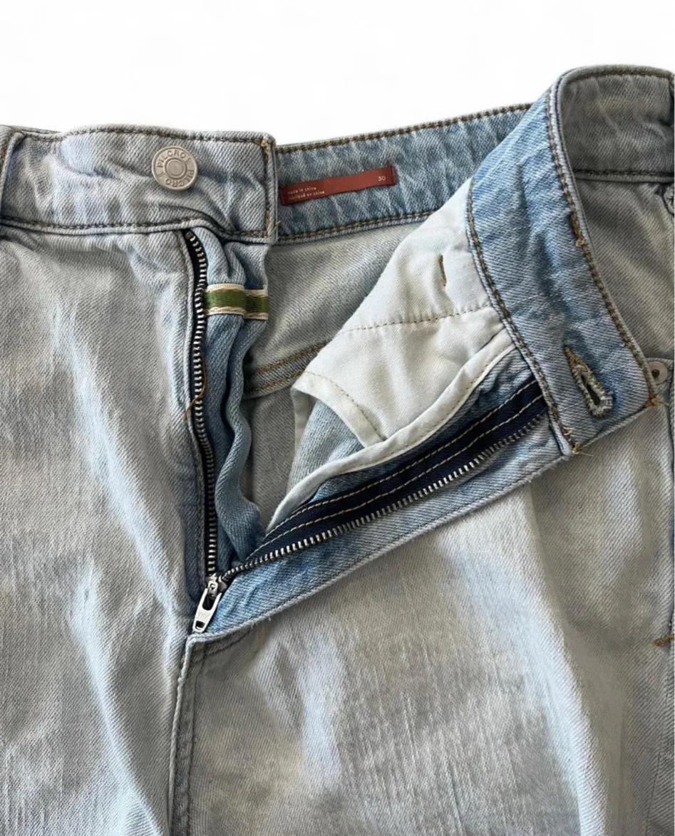 Pilcro & The Letterpress Anthropologie High-Rise Short Denim Lightwash - Image 5