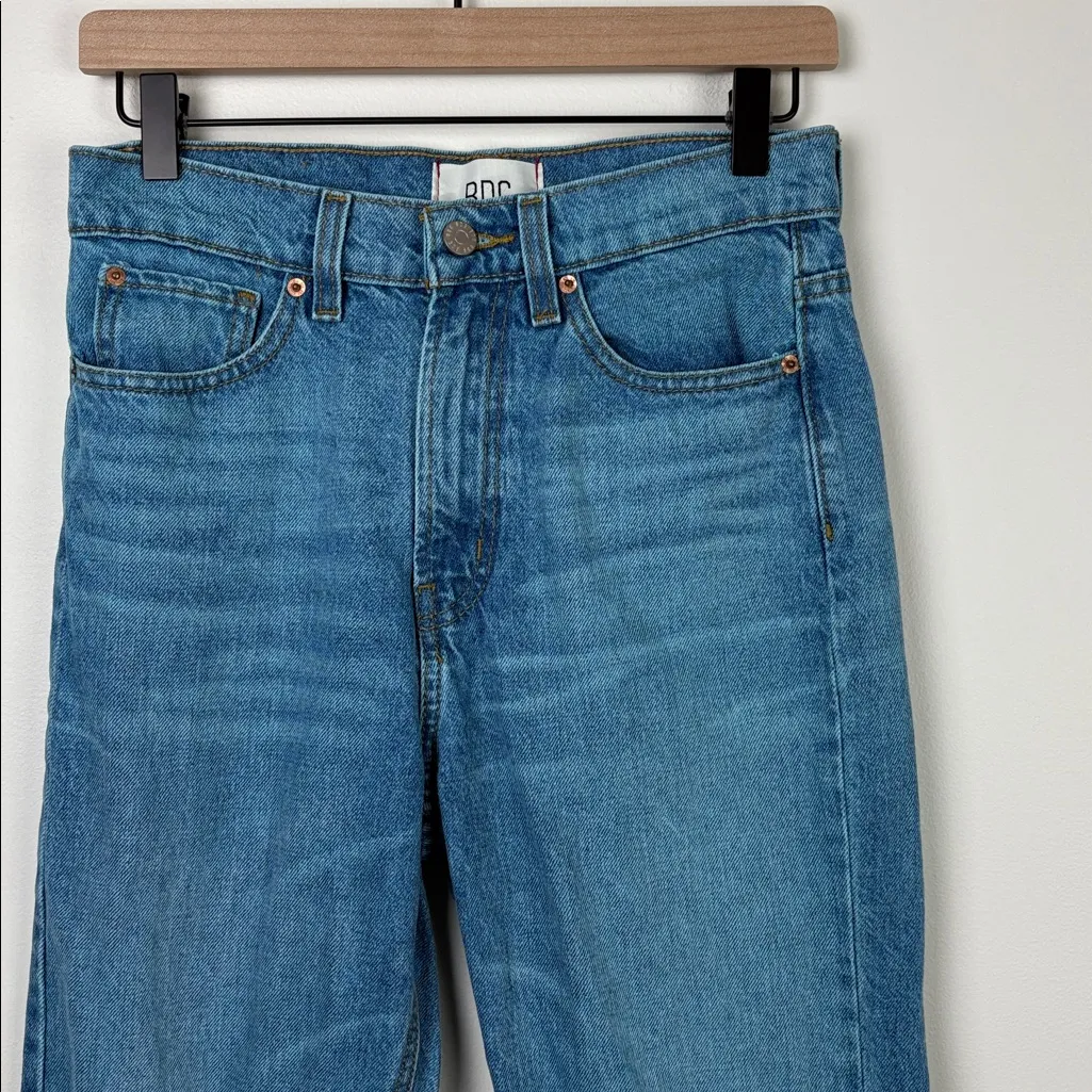 BDG Urban Outfitters Cowboy Jeans Women’s Size 27 Teal Blue High Rise Straight - Image 4