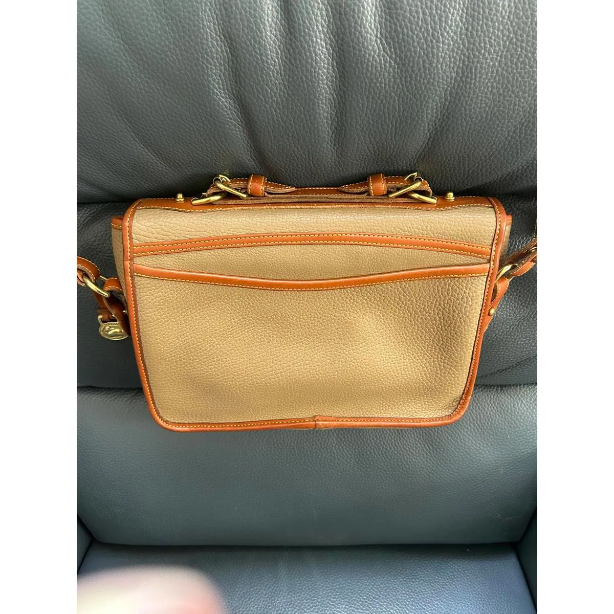 Vintage DOONEY & BOURKE leather messenger bag purse USA - Image 4