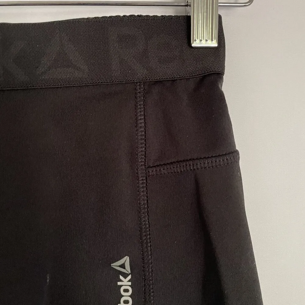 Reebok women's size XS speedwick black bike shorts comfortable lightweight - Image 2