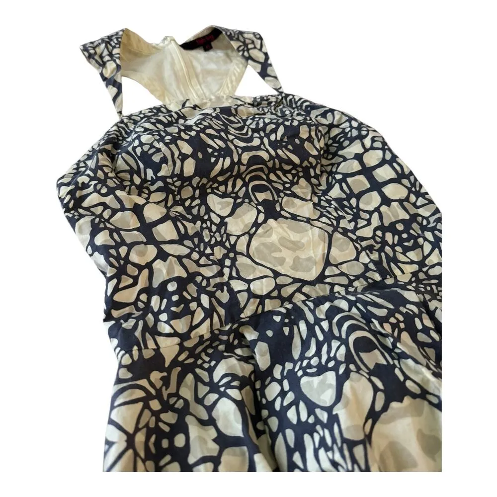 Anthropologie Racerback Cocktail Party Dress Inked Paradise By Fish Fry Size XS - Image 9