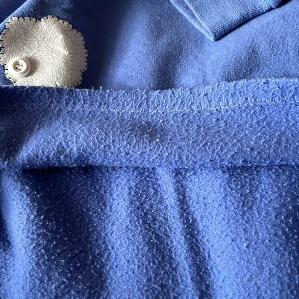 Jerzees Vintage 90s/ 2000s ? Bunny Button Bow Stitched Sweater Easter Handmade - Image 5