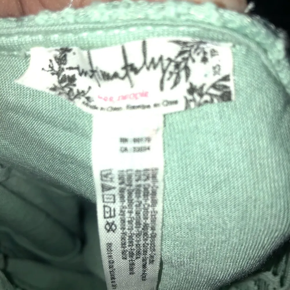 Free People High Neck Backless Lace Green Dress - Image 7