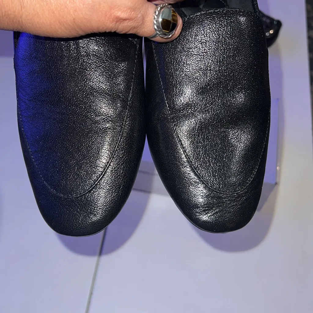 Birdies Vesper Black Leather Flats size 10.5 - Image 10