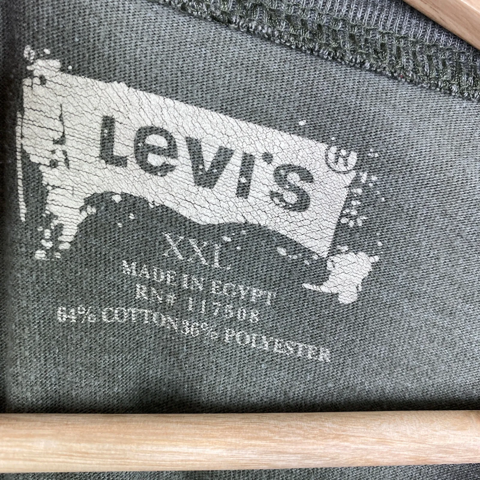 Levi's Green Partial Button Long Sleeve Shirt Women's Size XX-Large XXL - Image 5