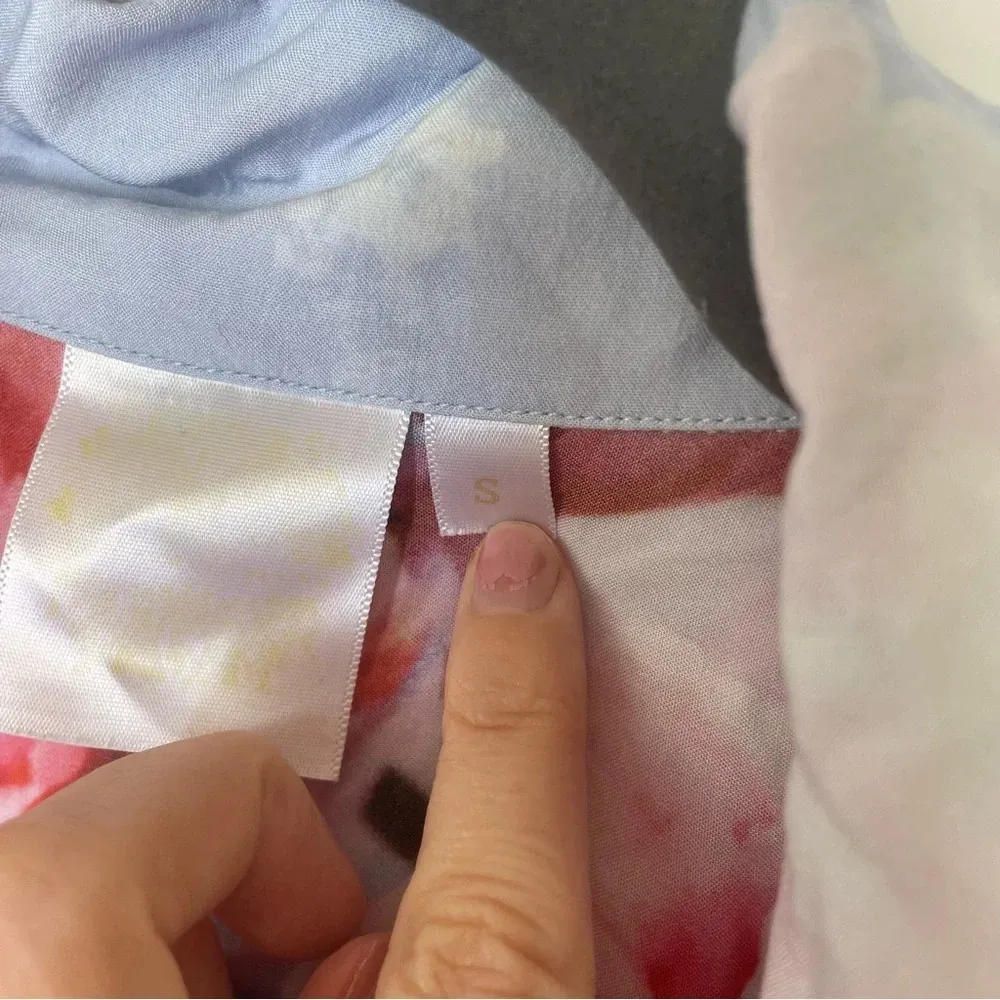 PLUM PRETTY SUGAR Oceane Lulls The Billows Blue Floral Lounge Set Size Small - Image 6