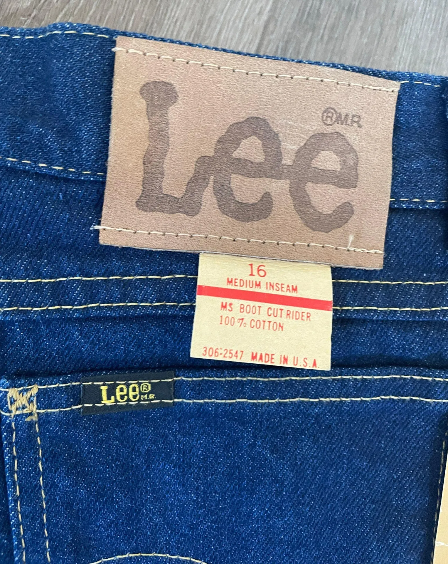 Lee Vintage Deadstock  Misses Genuine Bootcut Riders heavyweight women’s sz 16MED - Image 15
