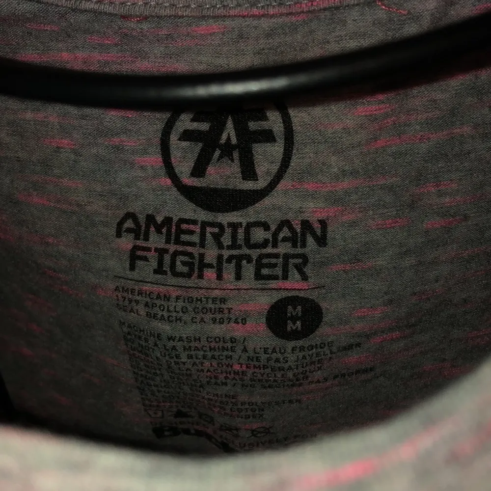 American Fighter  women’s pink and purple shirt 1799 Apollo court shirt medium​​ - Image 4