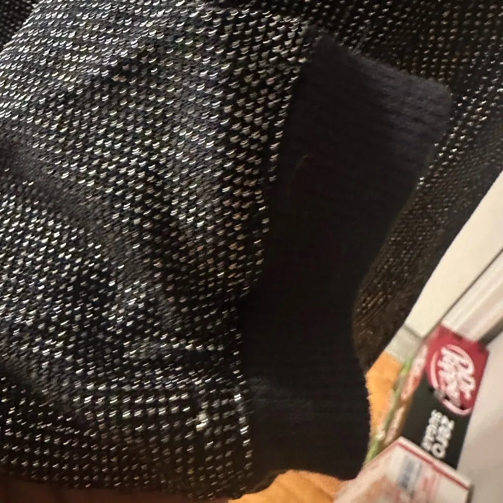 Guess Shimmering Black Bomber Jacket - Image 5