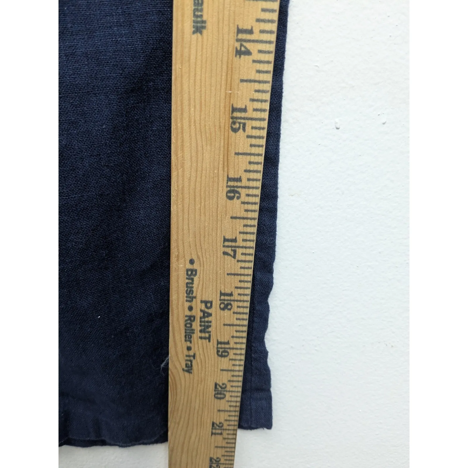 Susan Graver Pure Women's Crop Pants Linen Rayon Utility Navy Size XS Petite - Image 7