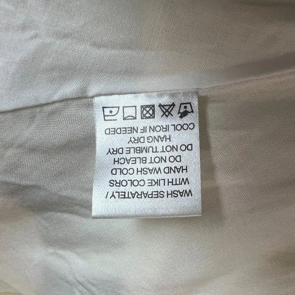 Revolve Majorelle Baker Mini Dress Medium‎ Yellow Tie Dye Halter Tiered Ruffle M - Image 14