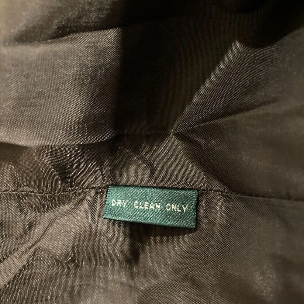 Lauren Ralph Lauren Polo Womens Brown with Tan Pinstripe Wool Pants sz 4 - Image 8