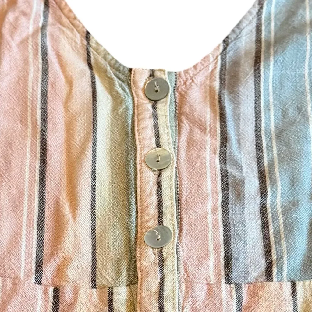 Show Me Your MuMu Dunaway Jumpsuit Sleeveless Stripe Romper One Piece Size Small - Image 4