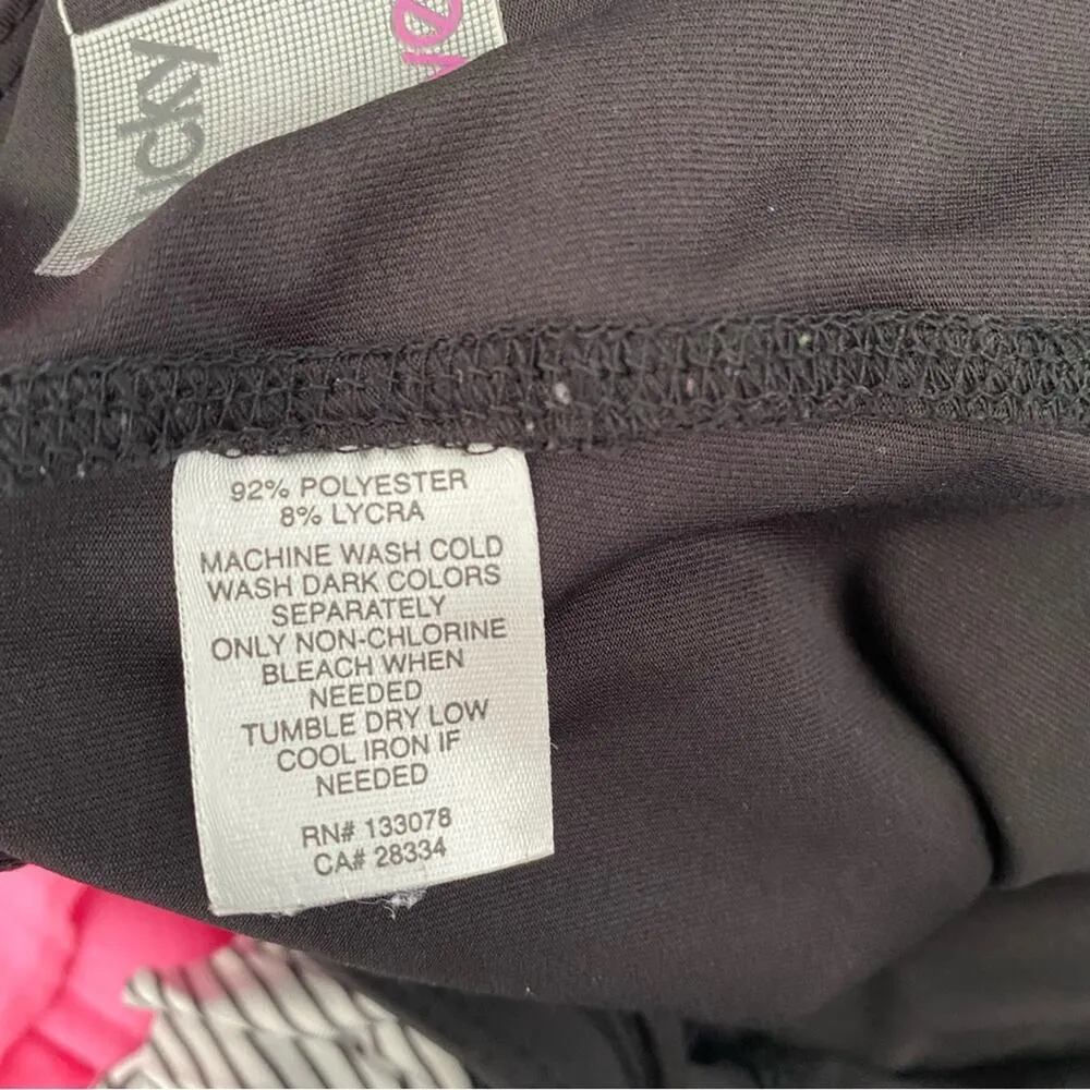 Lucky in Love On The Line Pleated Tennis Skirt Skort Black White size large - Image 9