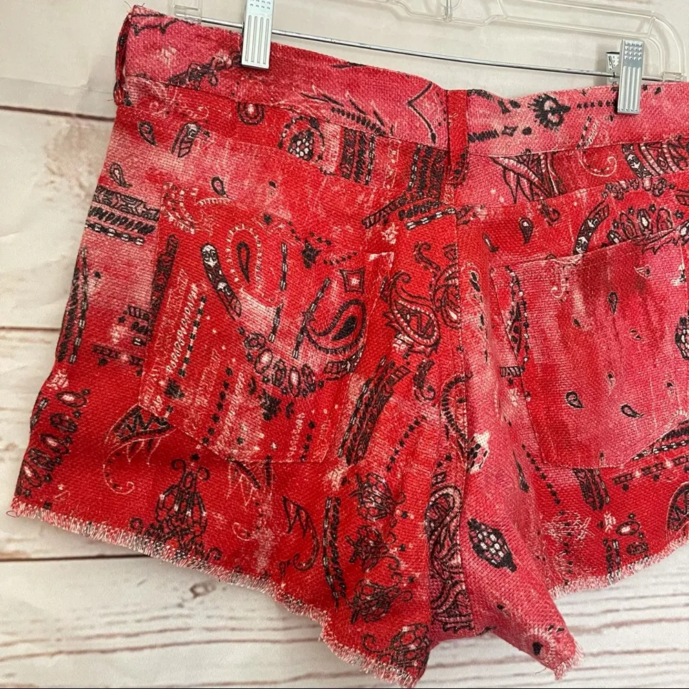 IRO • Shorts • Omiandato • Shorts • Linen • Bandana • 40 • Red • Paisley - Image 11