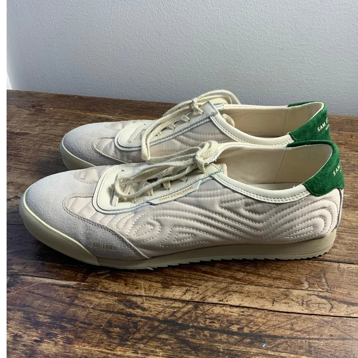 Sam Edelman Isabel green/cream sneakers size 9.5 - Image 3