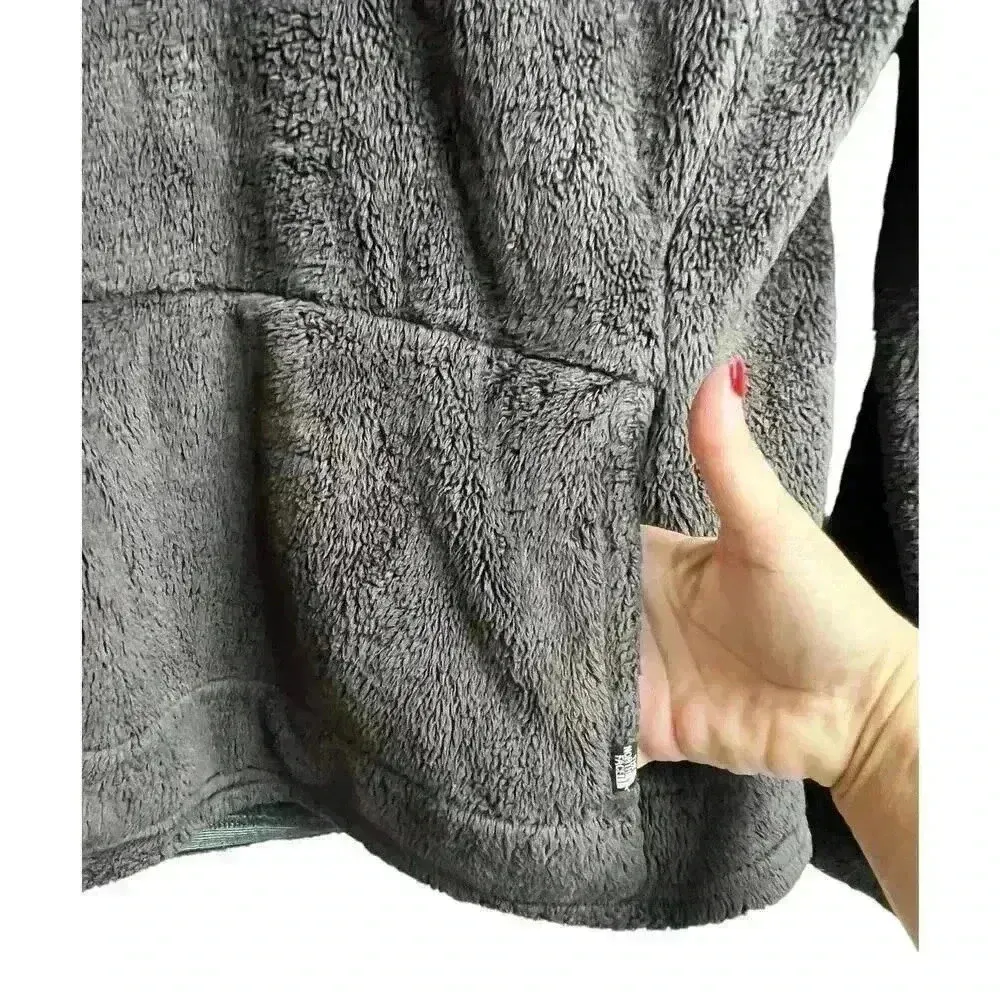 The North Face Women's Brown Quarter Zip Fleece Sherpa Pullover Jacket Small - Image 7