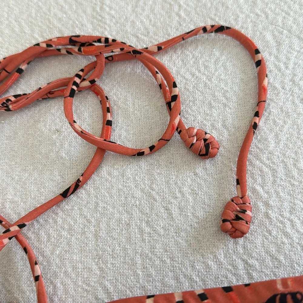 Ulla Johnson Flynn Pink Floral Halter Bikini Top, Size Medium, $170 - Image 9