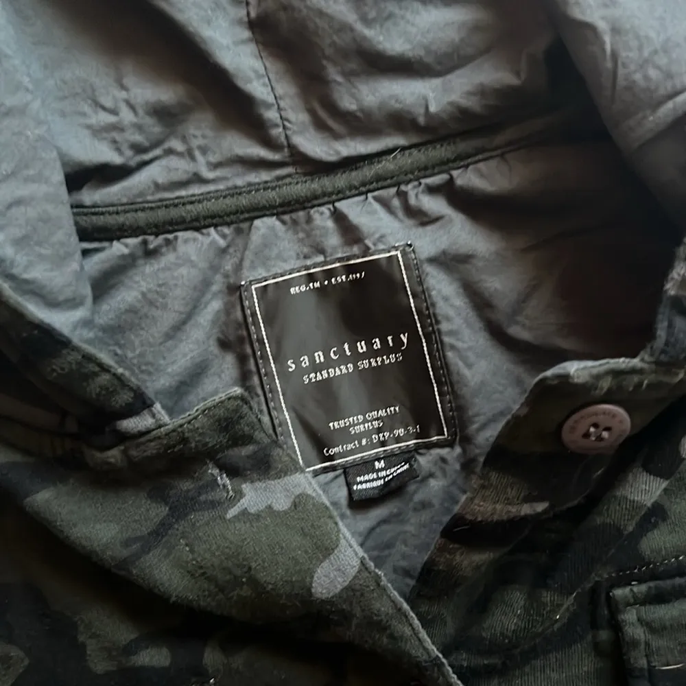 Sanctuary On The Road cotton hoodie in Earth camo - Image 3