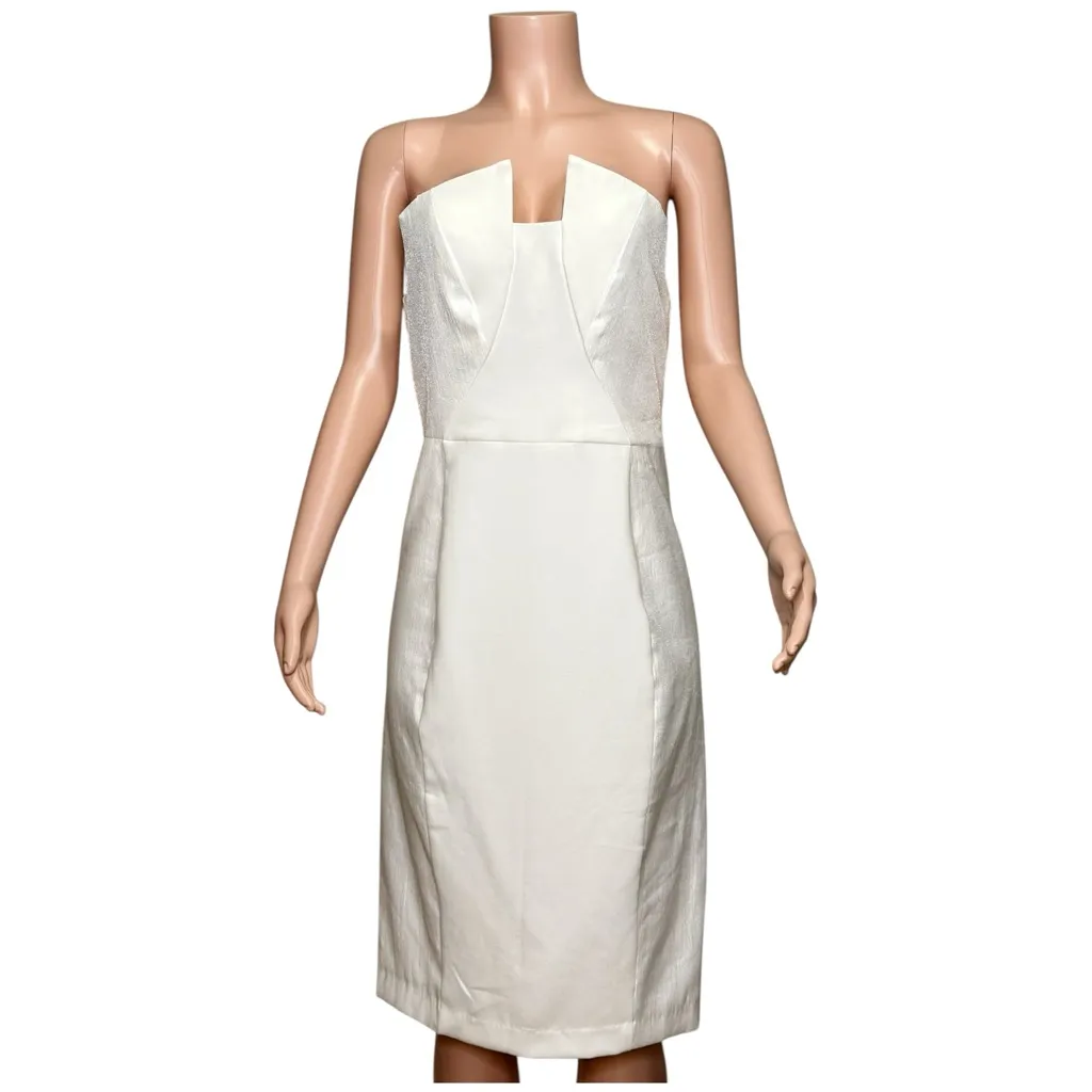 BLACK HALO Lena Sheath Dress, Crystal Porcelain, 12 (US) - Image 7