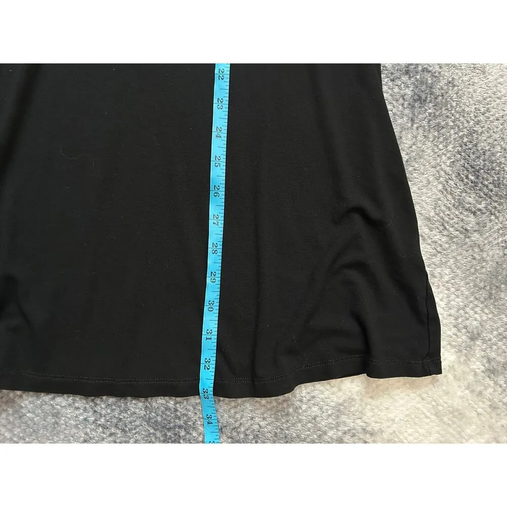 Madewell Shift Long Sleeve Mini Black T Shirt Dress Size Small Western Indie - Image 7