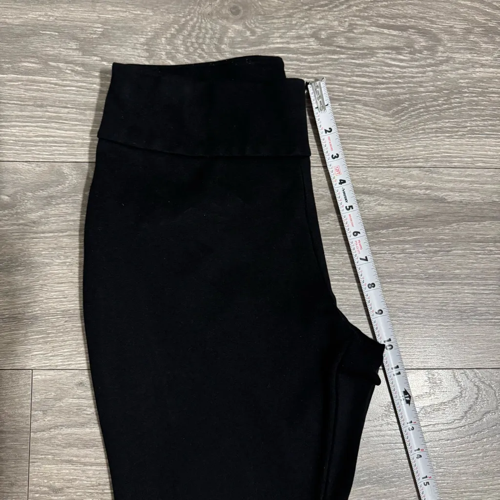 Express Women Black Stretchy Wide‎ Waist Band Cropped Pants Size S Office Formal - Image 10