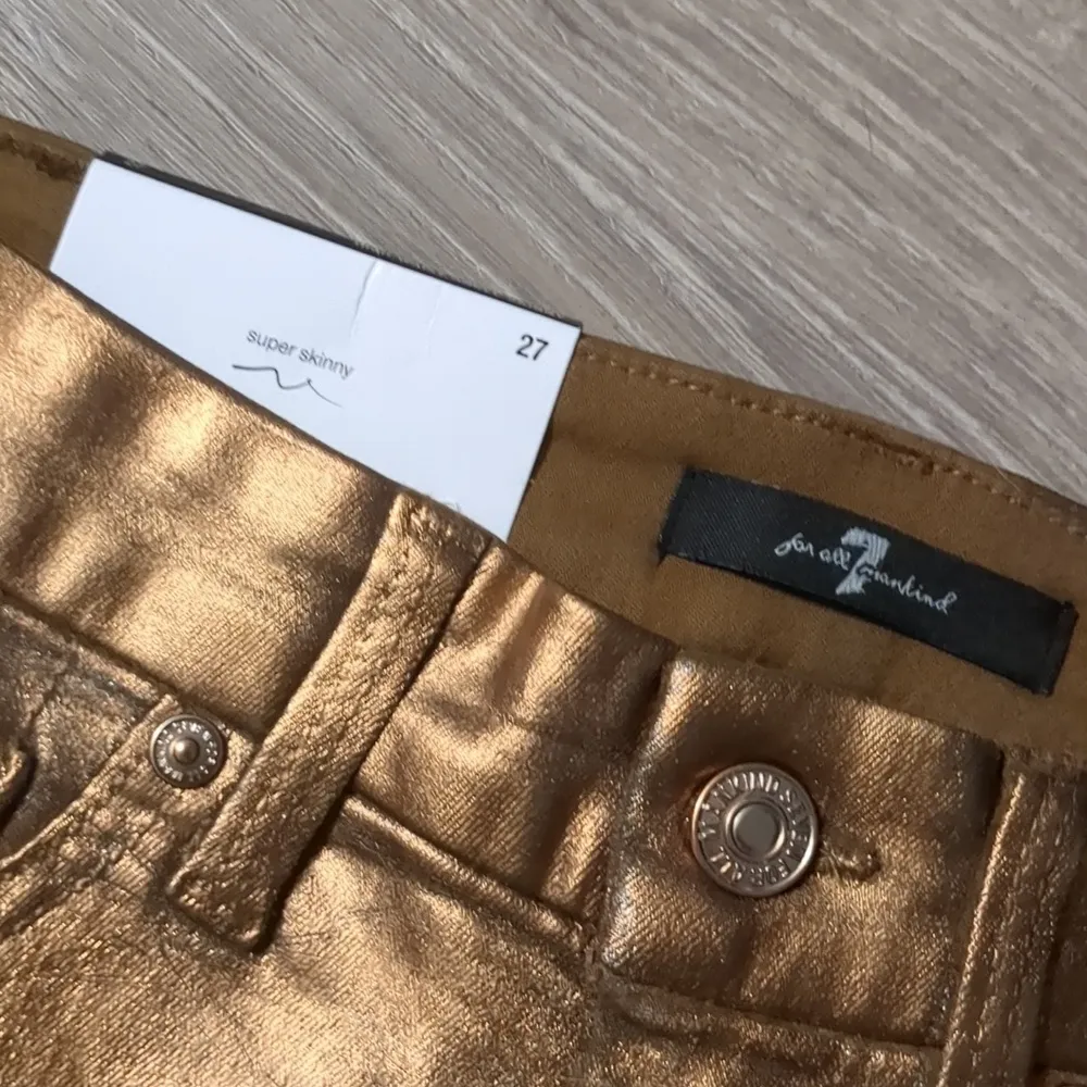 7 for all mankind high waist ankle skinny jeans size 27 - Image 4