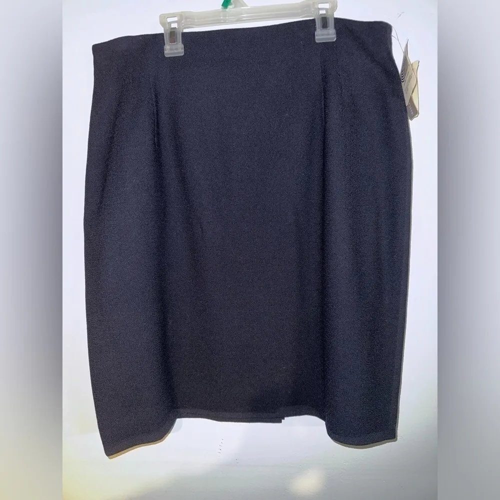 Jones New York Black‎ Pencil Midi Skirt Women's 16 NWT - Image 2