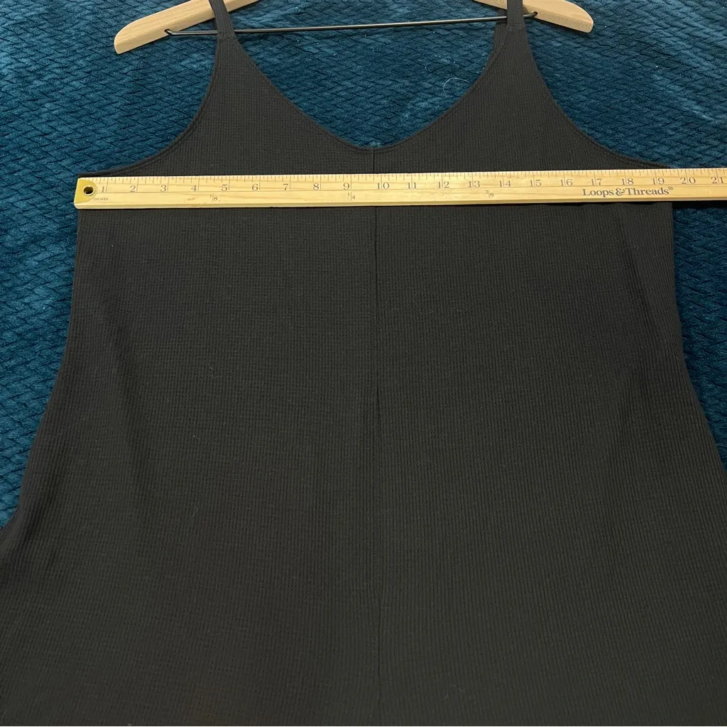 Athleta Wind Down Sleep V-Neck Romper Stretch Waffle Knit Relaxed Fit Stretch M - Image 13