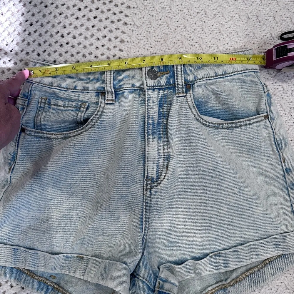 PacSun WOMENS  Blue Jean MOM Shorts High-Waisted 26 - Image 2